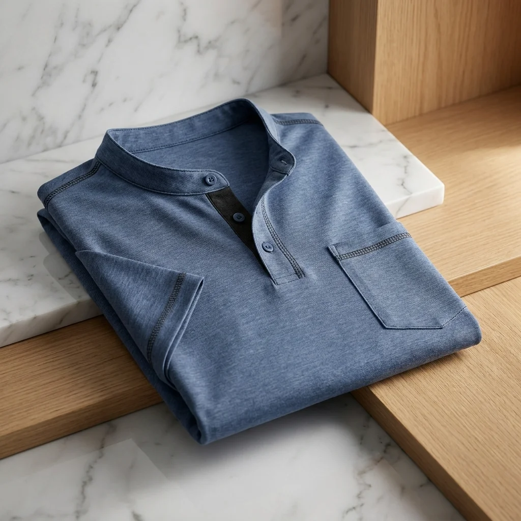 Sailwind Men’s Cotton Henley Shirt